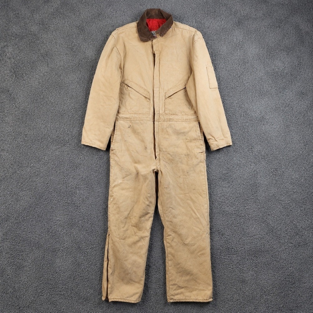 VTG Walls Blizzard Pruf Insulated Coveralls Size 42 XL Workwear Corduroy Collar